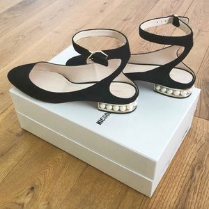 nicholas kirkwood with pearl, suede, size 39